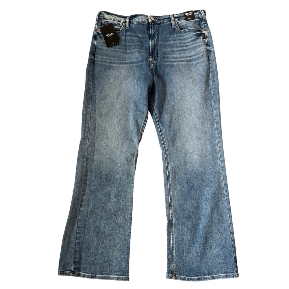 NEW Silver Jeans Co. Womens 20W x31 Vintage Bootcut High Rise Blue Denim Plus Sz